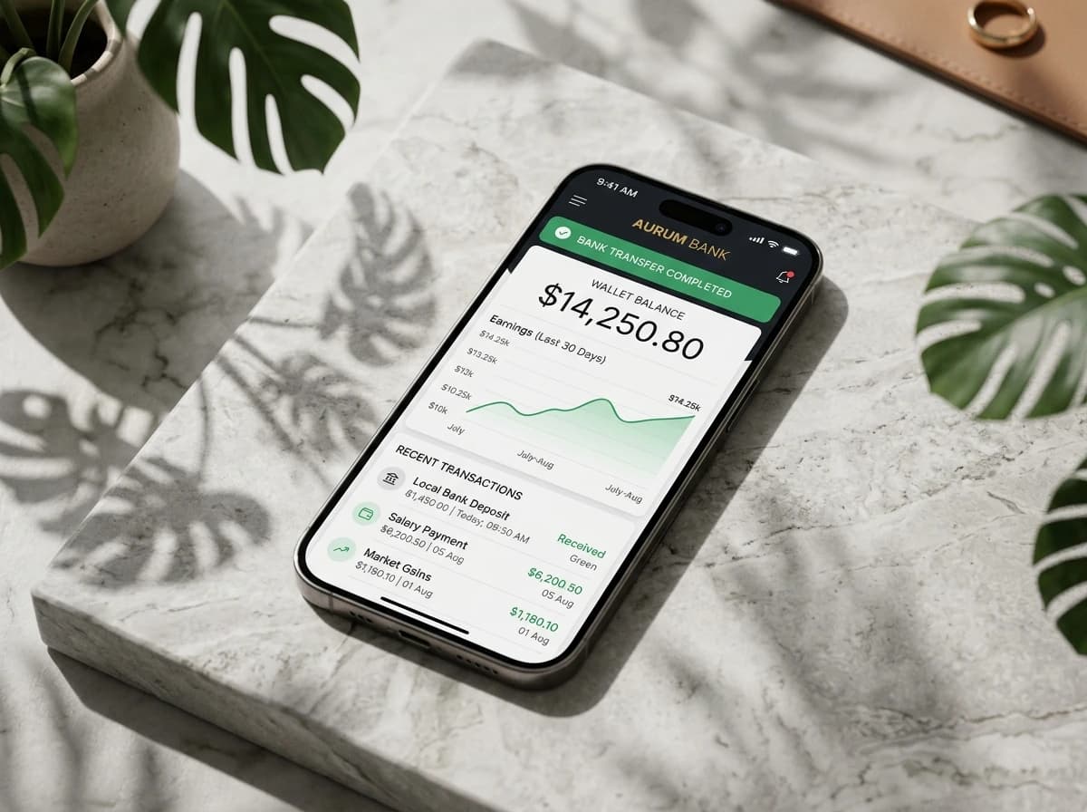 USA Bank Account and mobile payout preview